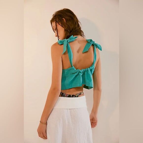 Free People Kirsty Linen Top - Picture 3 of 8